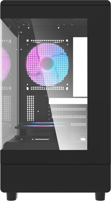 Kasë Darkflash DB330M v2, me 3 ventilatorë, e zezë