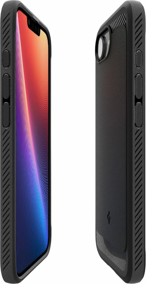 Mbështjellës Spigen Rugged Armor MagSafe për iPhone 16e, i zi