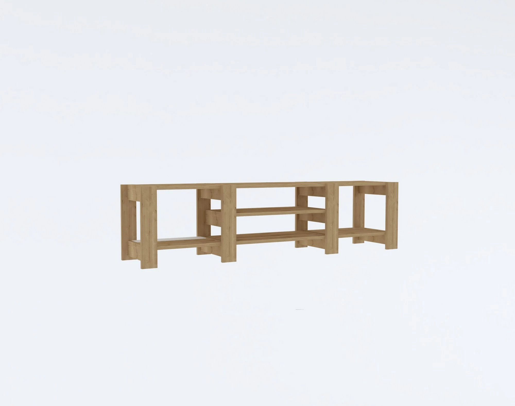 Komodinë TV Skye Decor, teknik, ngjyrë safir