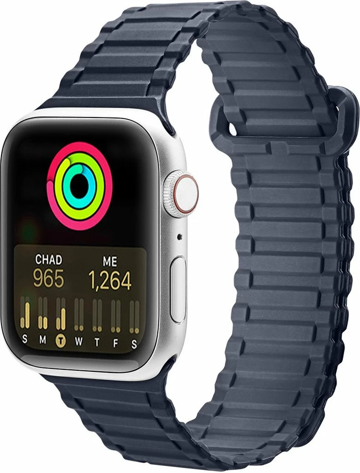 Rrip magnetik për Apple Watch Dux Ducis Armor Version, silikon, 42/44/45/49mm, Kaltër