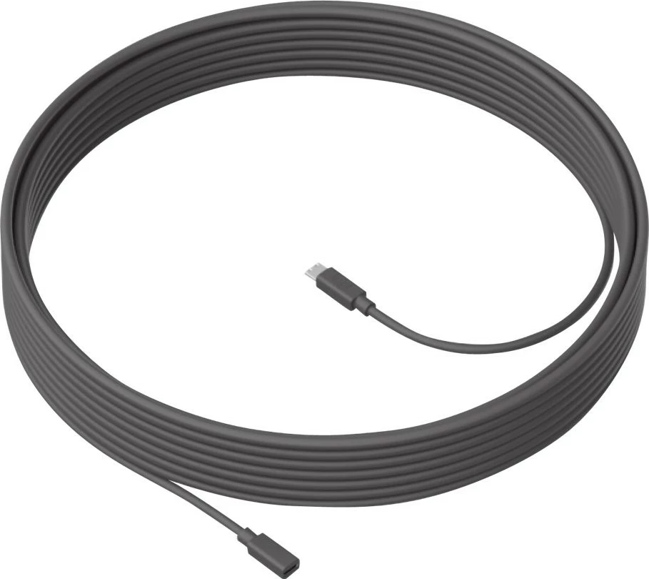 Kabllo zgjatimi për mikrofon Logitech MeetUp, grafit, 10 m