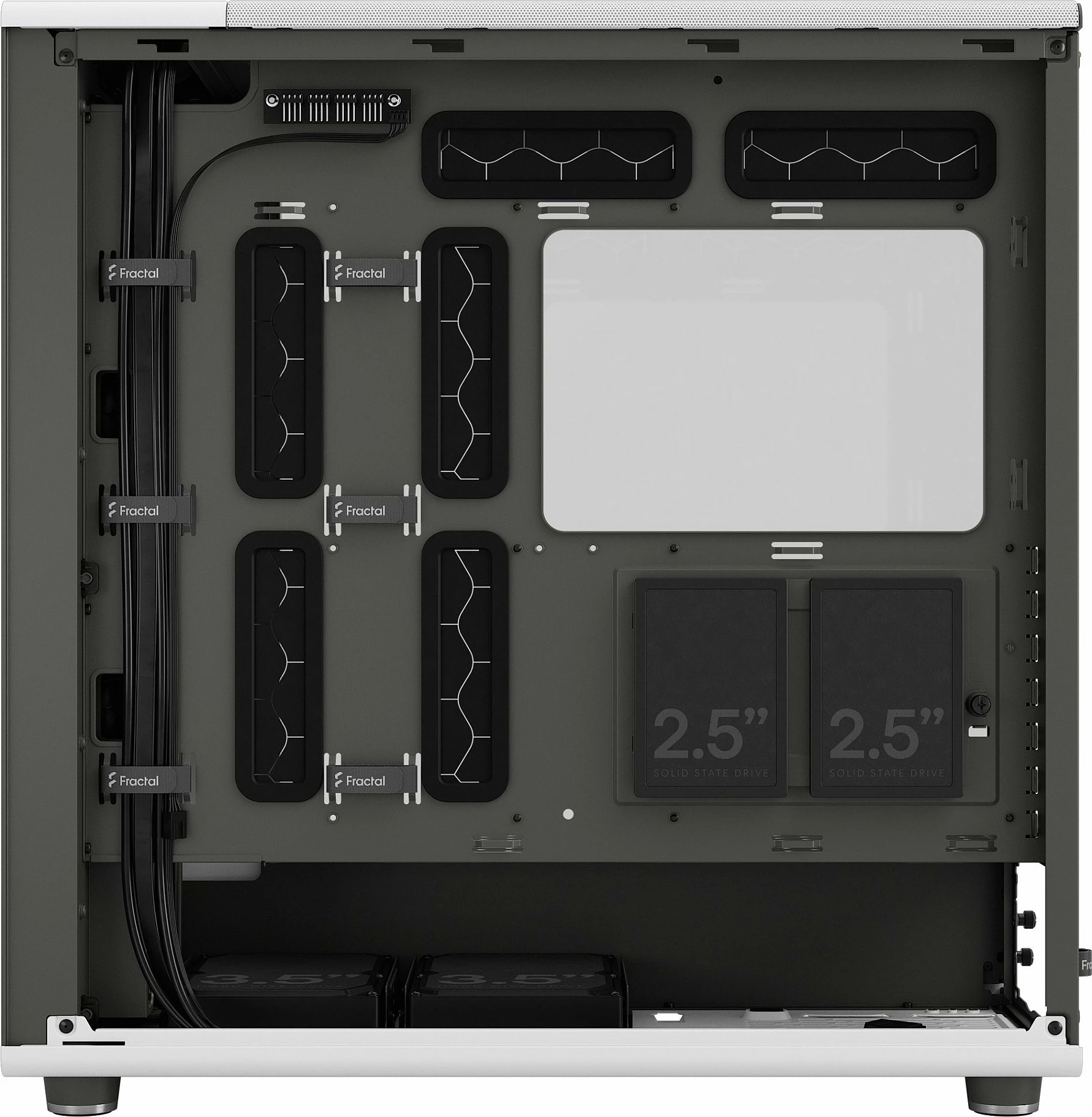 Kasë Fractal Design FD-C-NOR1X-04, Midi Tower, PC, White, ATX, EATX, micro ATX, Micro-ITX