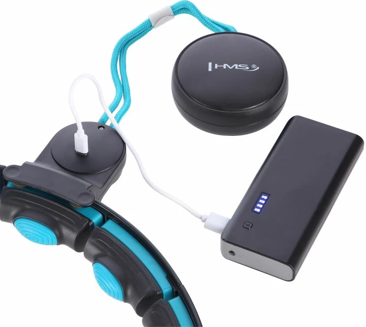 Set hula hop magnetik me numërues HMS HHM17 + rrip dobësimi BR163, kuq