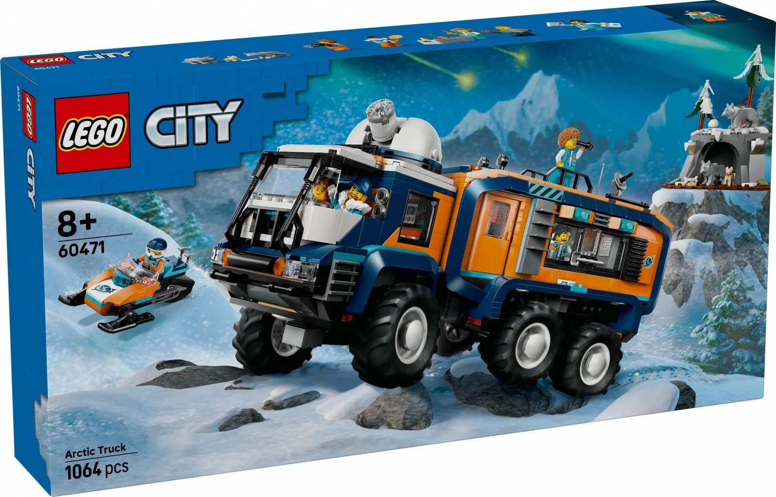 Set ndërtimi LEGO City Arctic Explorer Laboratory Truck 60471, 1064 pjesë, plastikë