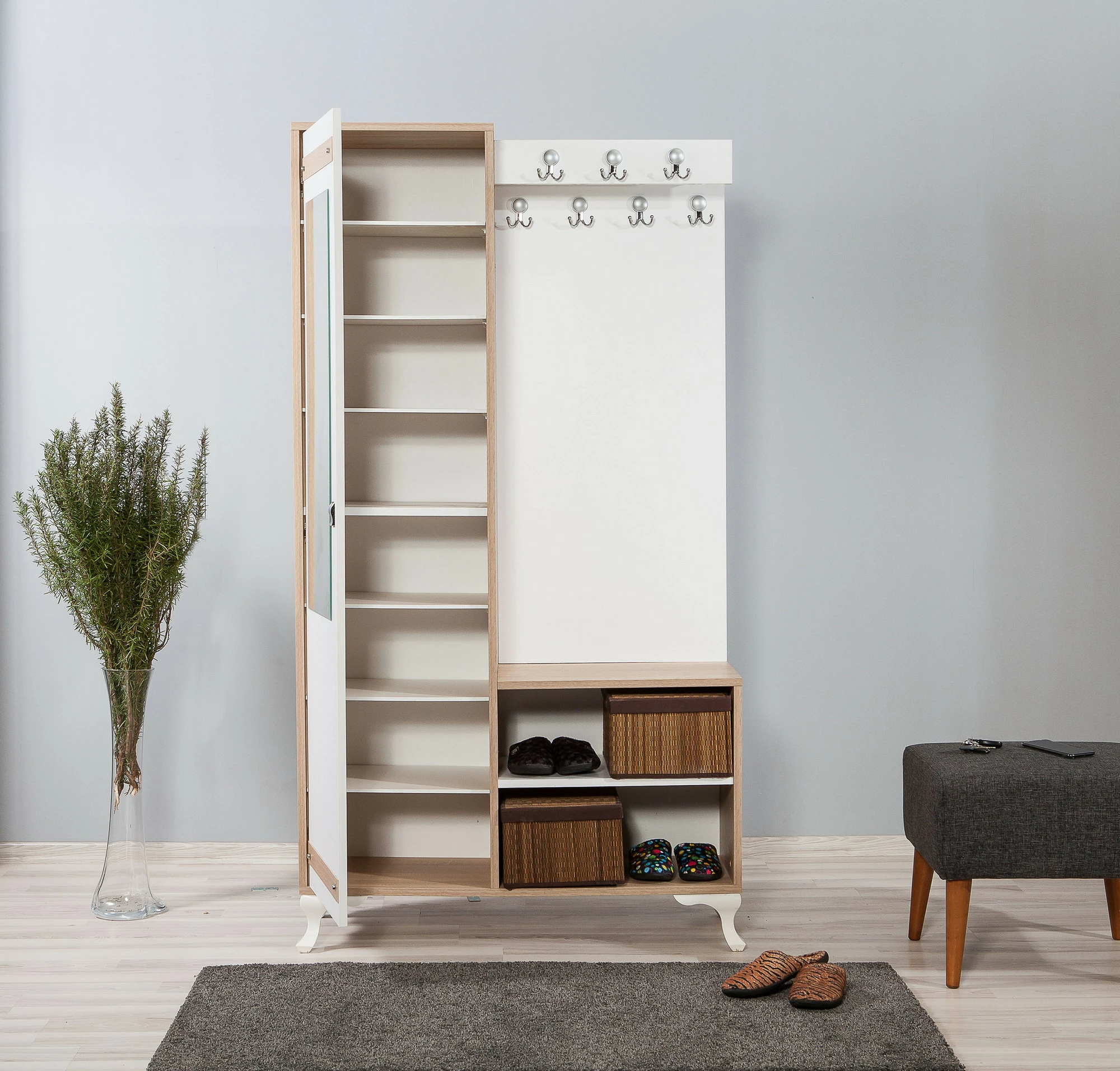 Stendë korridori Hanah Home, İnci-200, ngjyrë lisi Sonoma