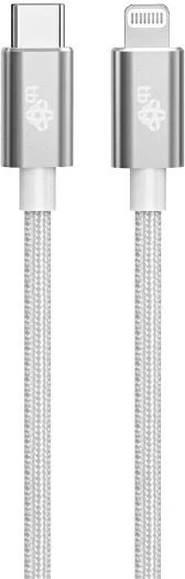 Kabllo Lightning TB AKTBXKUAMFICS1V, 1m, USB-C në Lightning, Argjend