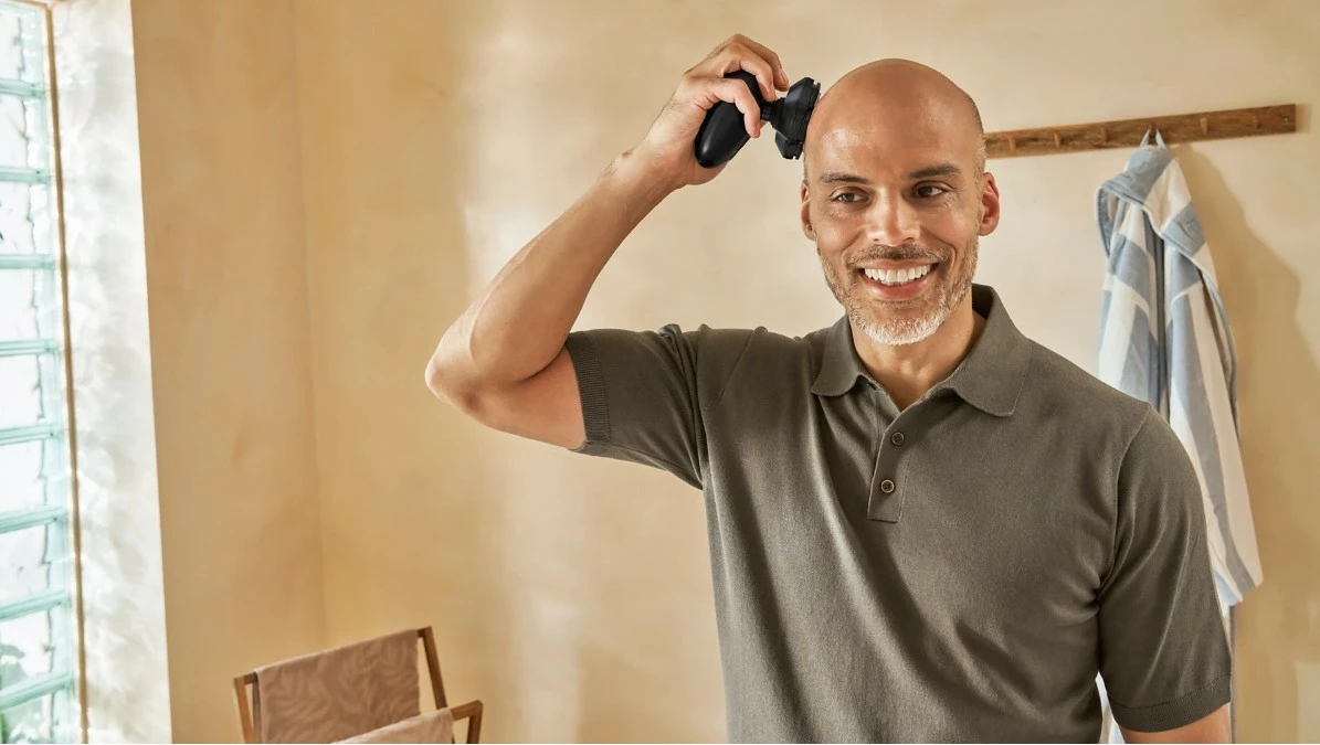 Makinë rroje për kokë, Philips Pro Series 5000 HS5980/15, Wet & Dry, 60 min pa kabllo, kokë fleksibile 360°, USB-A (pa adapter), e zezë