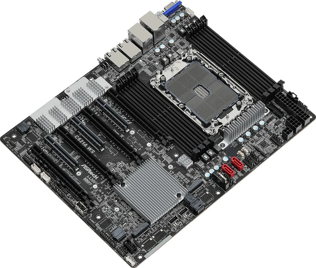 Pllakë amë Asrock, C621A WS 