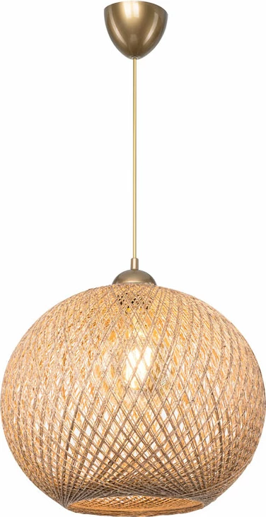 Dritë tavani Leshia Ε27, ngjyrë kafe-ari, D38x38cm