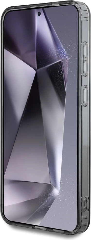 Mbështjellës Karl Lagerfeld Button Choupette Head Printed Logo MagSafe për Samsung Galaxy S25, i zi