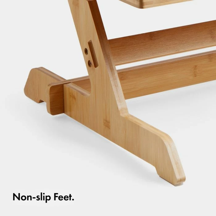 Konvertues tavoline sit-stand VONHAUS 3000539, bambu, i rregullueshëm 6 nivele, natural bambu