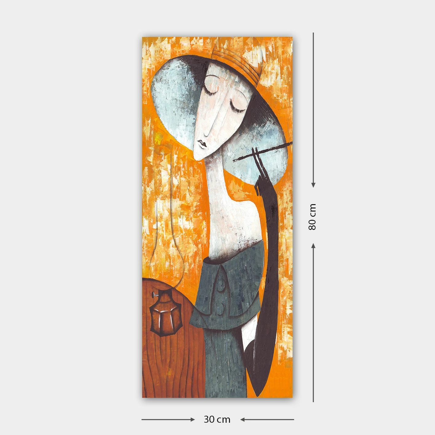 Pikturë dekorative në kanavacë, shumëngjyrëshe, DKY21398527_3080, 30x80cm