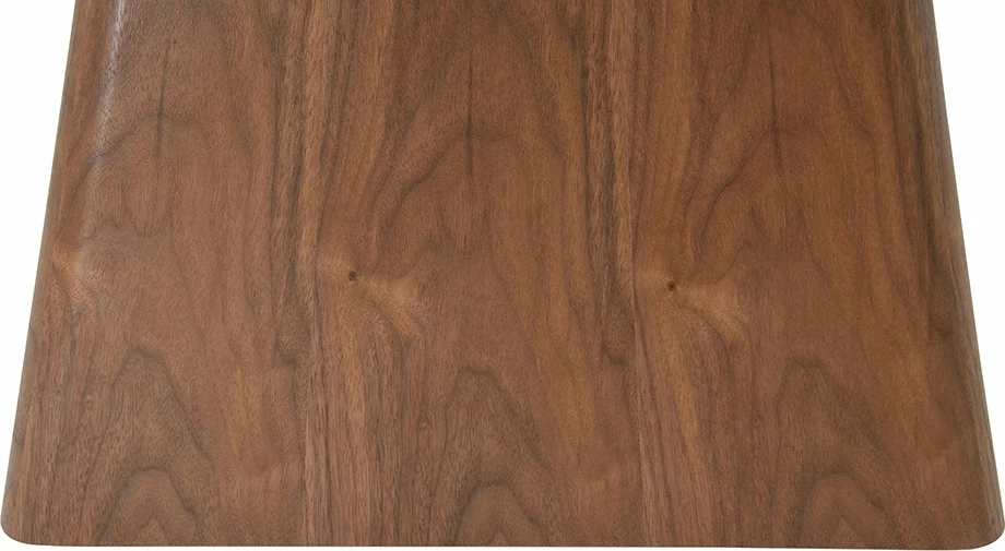 Tavolinë TOTEM, ngjyrë arre dhe e bardhë me pamje mermeri, 120x120x76cm