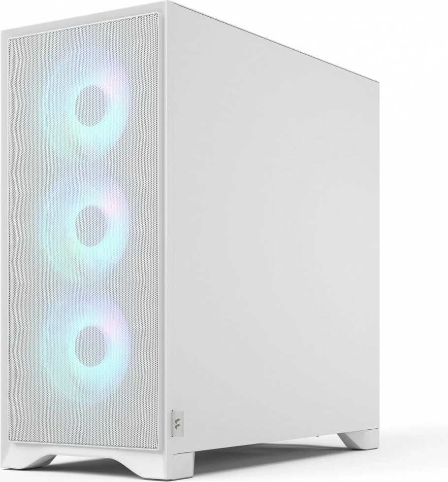 Kasë Fractal Design Pop 2 Air FD-C-POA2A-04 TG RGB Midi Tower ATX me 3x120mm RGB, panel anësor xham i temperuar, e bardhë