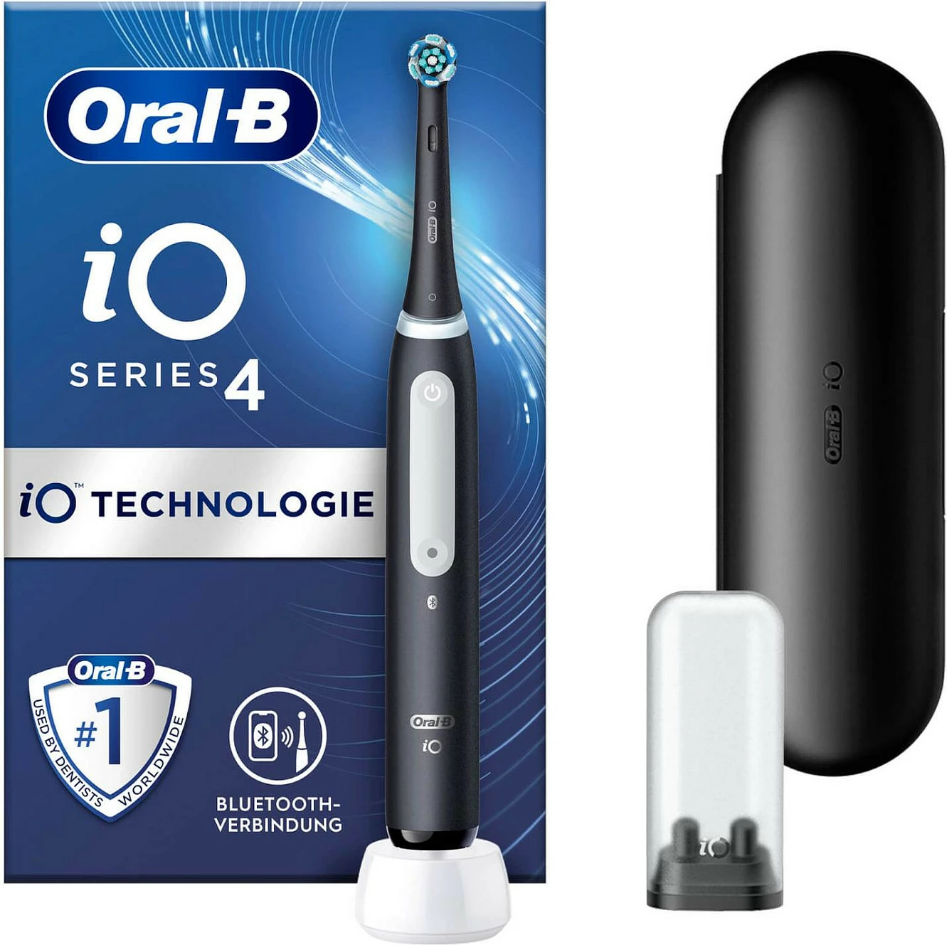 Furçë dhëmbësh elektrike Oral-B iO Series 4, Adult, Daily care, Sensitive, Super sensitive, Whitening, Black