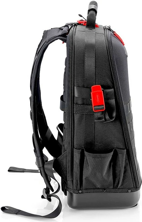 Çantë veglash Knipex Modul X18 Elektro, e zezë, me vegla të kuqe dhe të verdhë