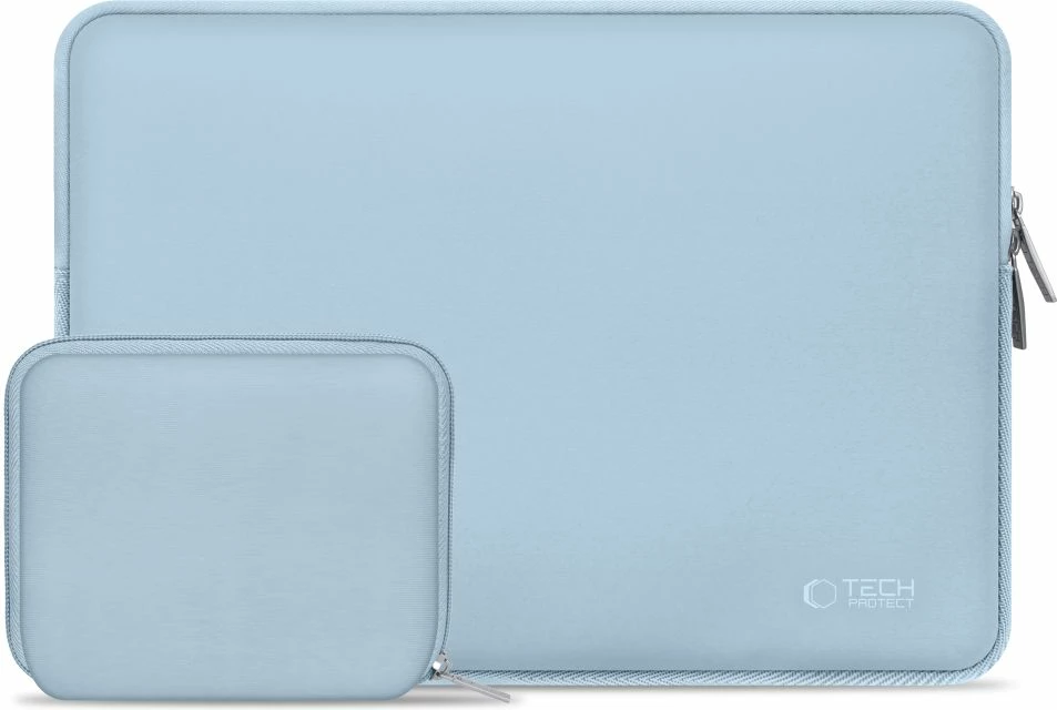 Kasë laptopi Tech-Protect NeoSlim 13-14", set me çantë aksesorësh, Kaltër