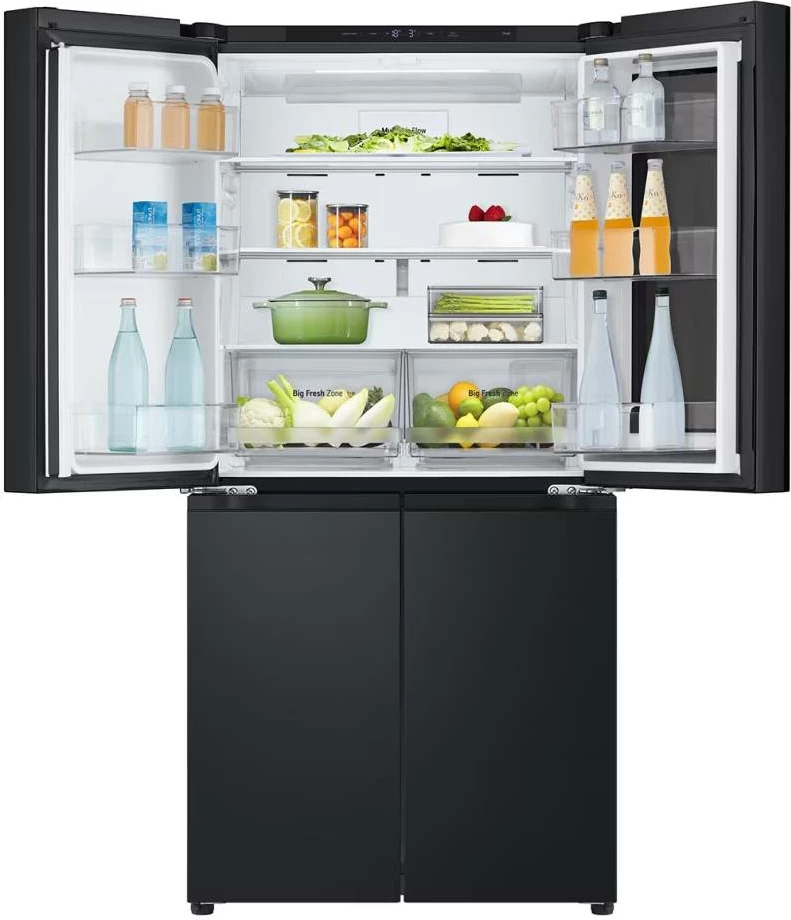 Frigorifer side by side, LG, GMV860EPDE, 530 L, 179x83.5 cm, InstaView, Wi‑Fi ThinQ, ngjyrë e zezë