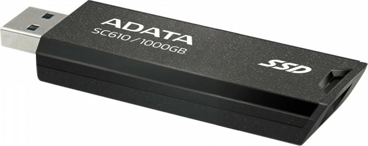 SSD i jashtëm Adata SC610, 1000GB, USB 3.2 Gen2, i zi