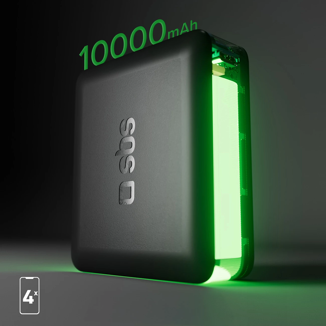 Powerbank SBS TEBB10000HDPD20K, 10000 mAh, me Power Delivery, e zezë