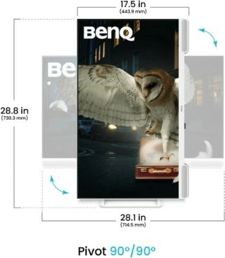 Monitor BenQ EW3290U, 32 inç, 4K, IPS, Bardhë