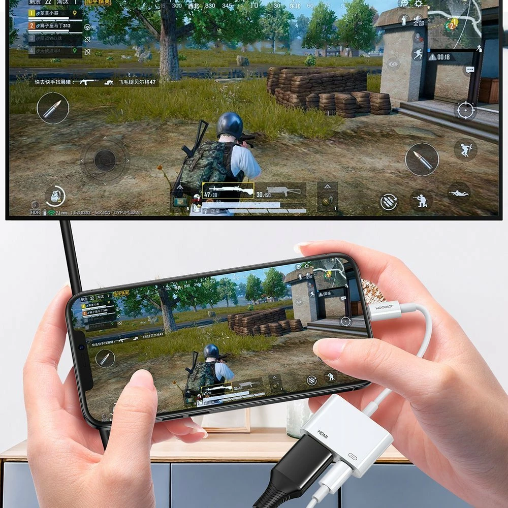 Adapter Joyroom S-H141, Lightning në HDMI 1080p 60Hz, i bardhë