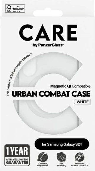 Mbështjellës PanzerGlass CARE Flagship QI për Samsung Galaxy S24, Transparent