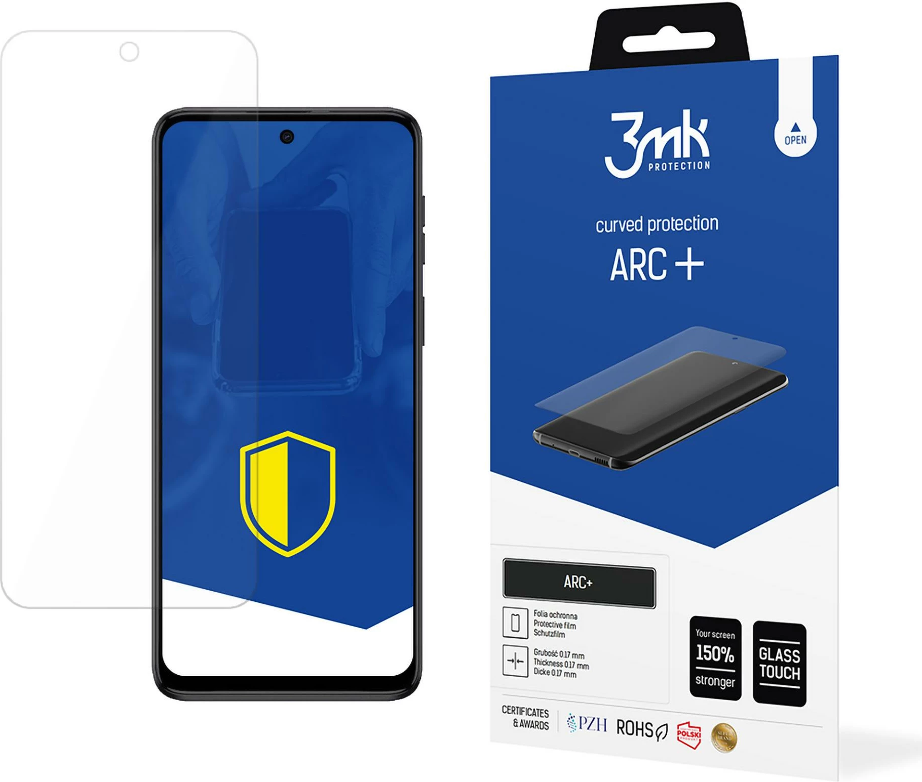 Film mbrojtës 3mk ARC+ për Motorola Moto G45 5G, Transparent