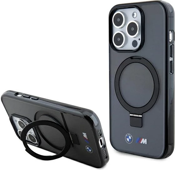 Mbështjellës BMW Ring Stand M Collection MagSafe për iPhone 15 Pro, i zi