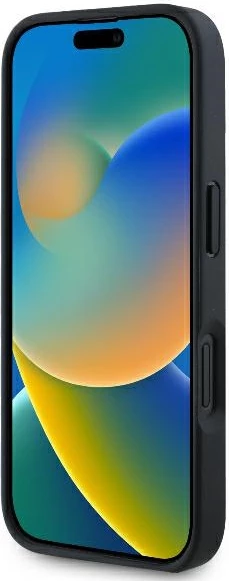 Mbështjellës Mercedes Leather Urban për iPhone 16, i zi