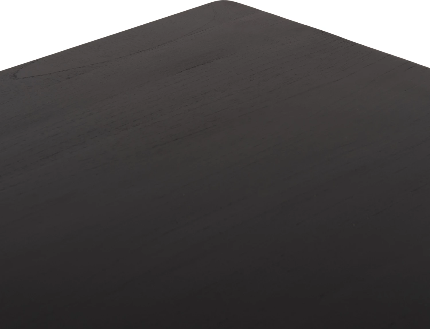 Tavolinë katrore ngrënieje FRANTZ, dru mindi, e zezë, 80x80x78cm