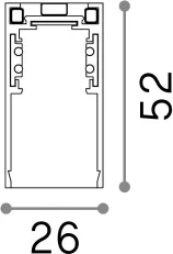 Aksesorë Ego profile high 2000 mm