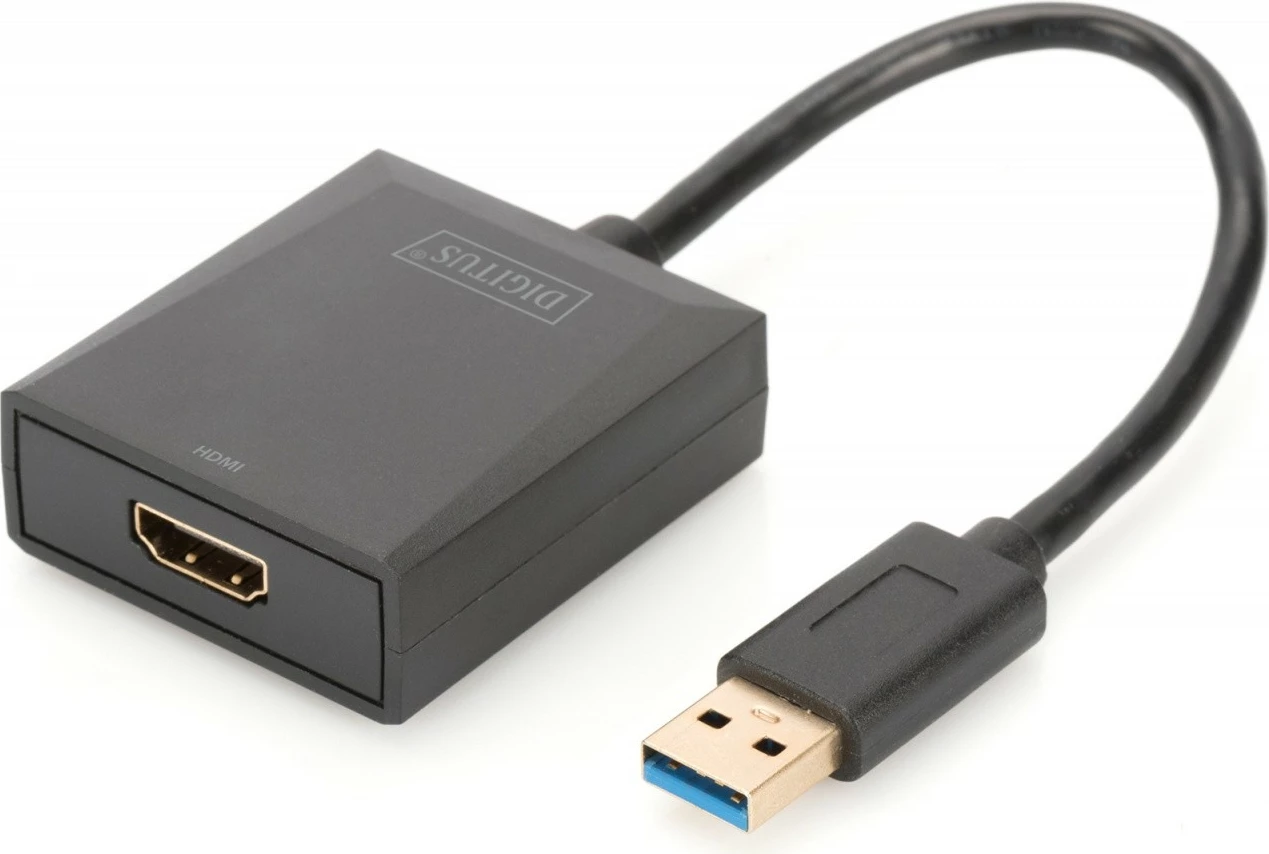 Adapter audio-video Digitus DA-70841 USB 3.0 në HDMI, i zi