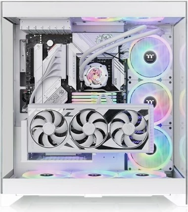 Kasë, Thermaltake, CTE E550 TG CA-1Z8-00M6WN-00, Midi Tower, ATX/E-ATX/mATX/ITX, USB-C, e bardhë