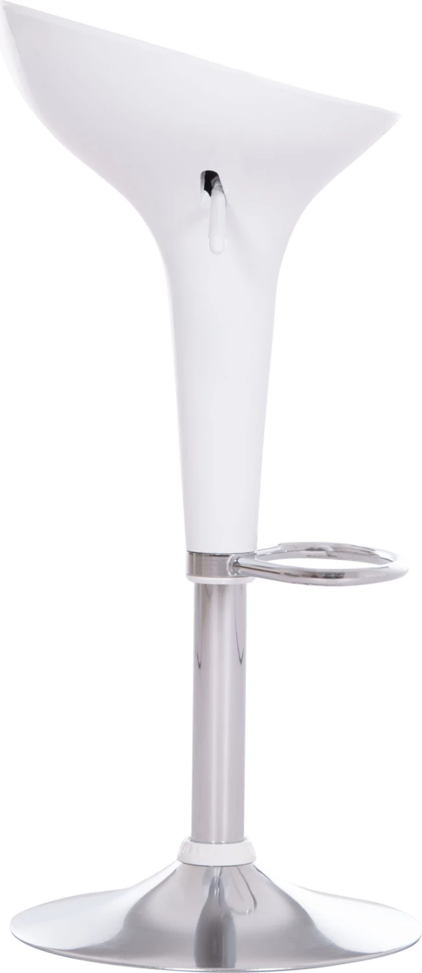 Karrige për bar rrotulluese DAISY, ABS e bardhë, 44x38x85cm, set prej 2 copësh