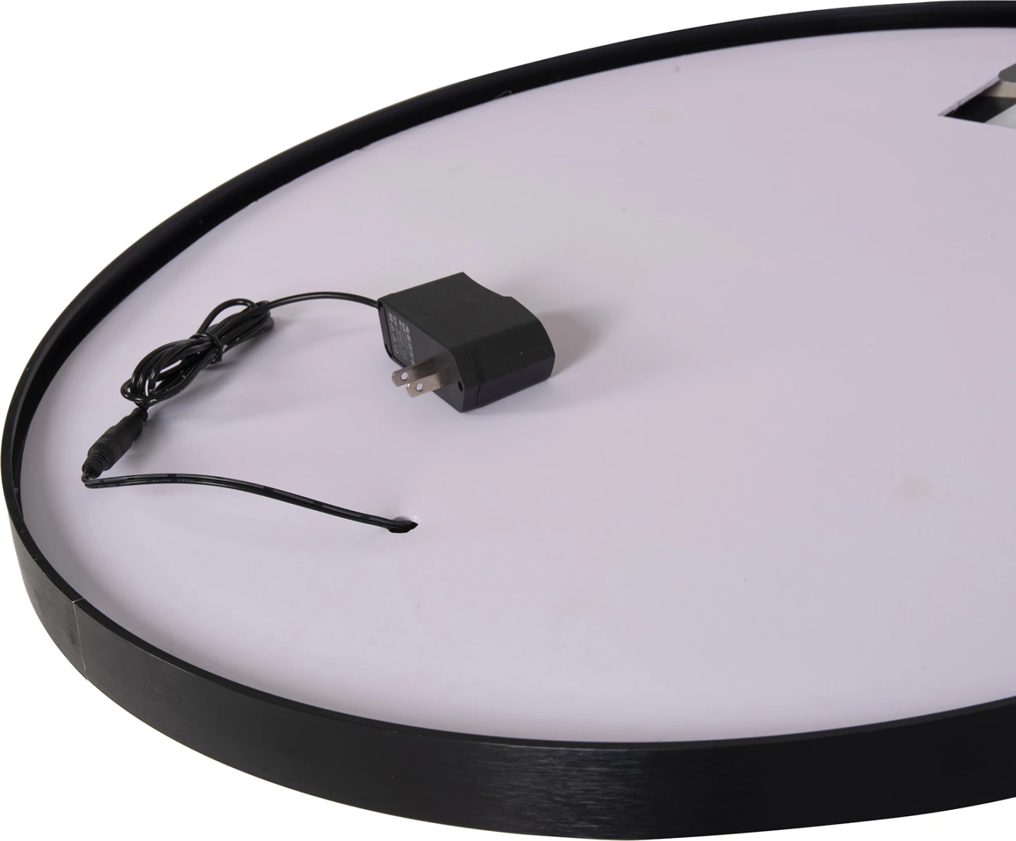 Pasqyrë muri e rrumbullakët, alumini, ngjyrë e zezë, FH9579.01, Φ60x3cm