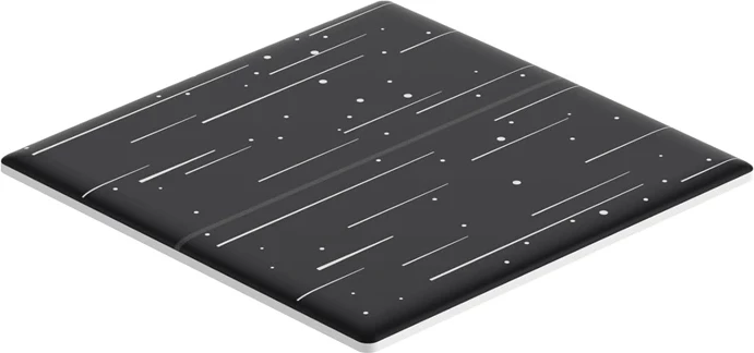 Kapak dekorativ Sonoff T5-2C-86-star për çelës të mençur, plastikë, zi