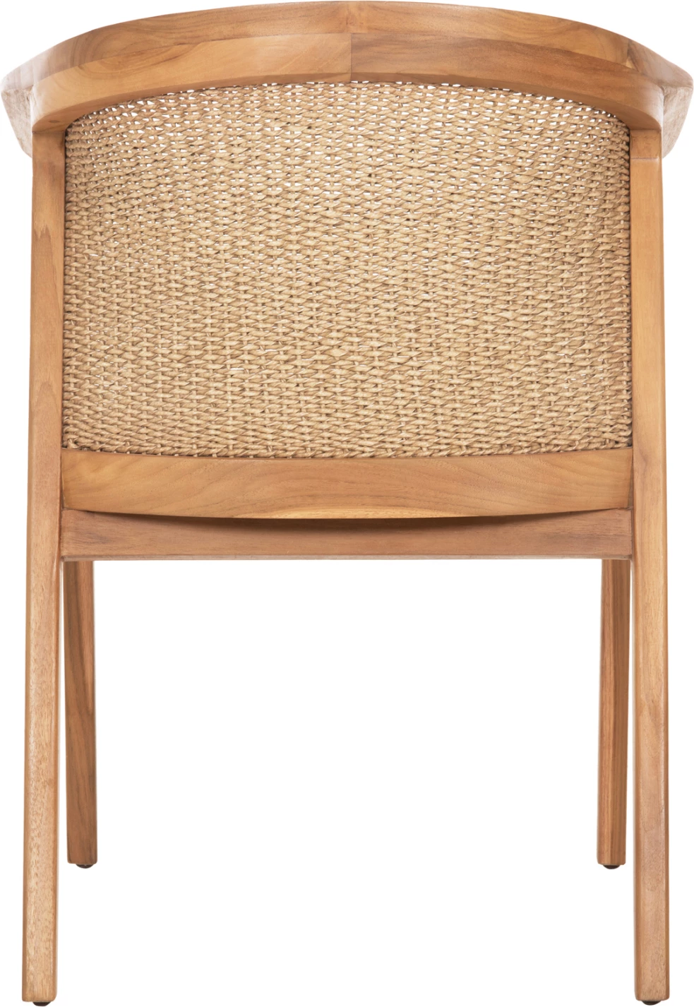 Karrige ngrënieje RENLY, dru tik natyral, litar VIRO, 60x59x82cm