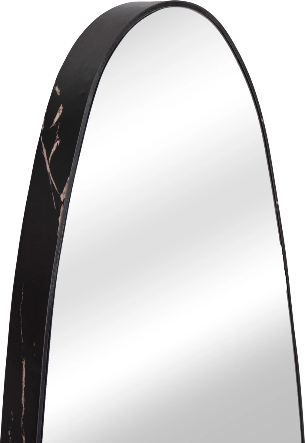 Pasqyrë muri CRITHER FH4486.01 kornizë MDF ngjyrë mermeri të zi 49x140Hcm.