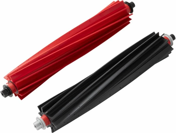 Furça kryesore ROBOROCK S8 MaxV Ultra, furça gome antindërthurje, kuqe/zezë, set 2 copë