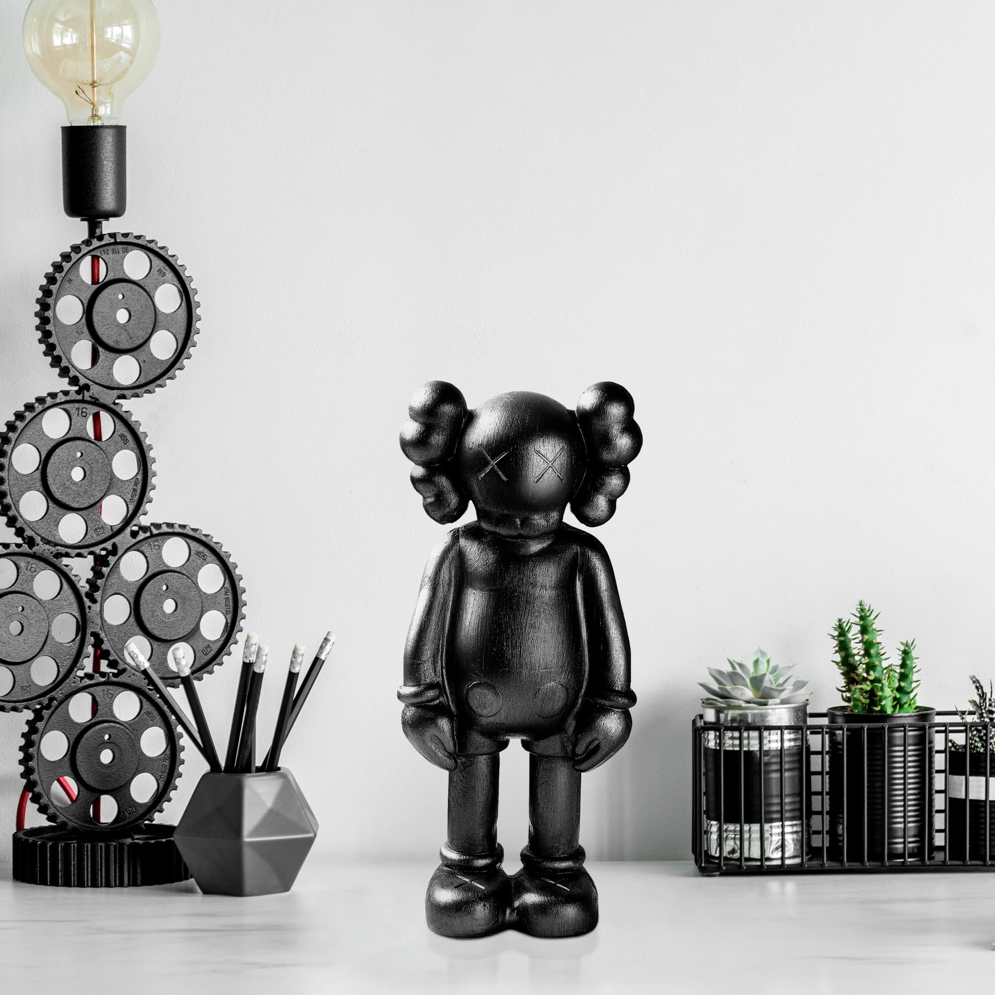 Objekt dekorativ Aberto Design, Yak-051-C, ngjyrë e zezë