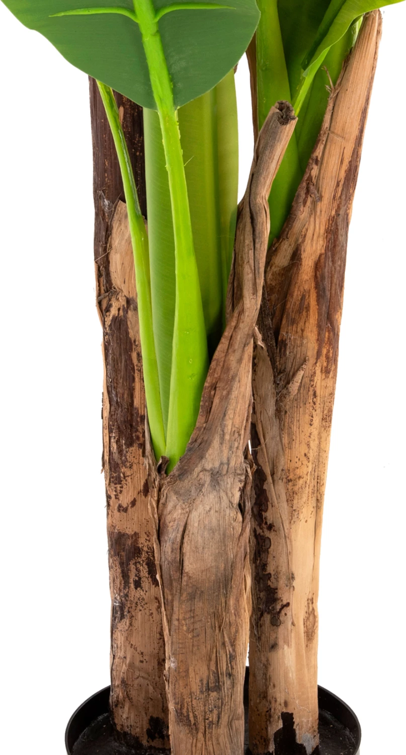 Bimë sintetike dekorative, pema banane në vazo, FH7977, 150H cm