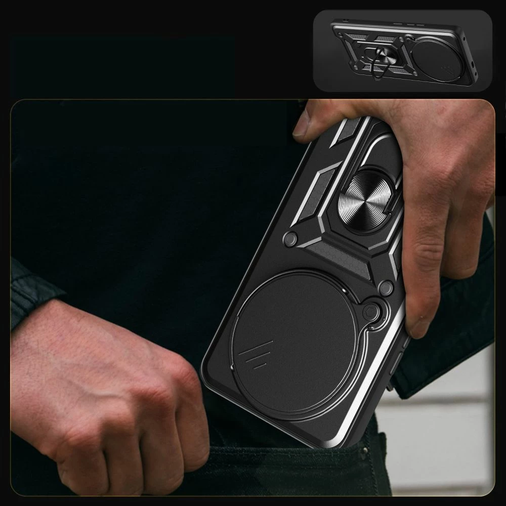 Mbështjellës Tech-Protect CamShield Pro për Xiaomi Redmi Note 14 Pro+ 5G, i zi mat