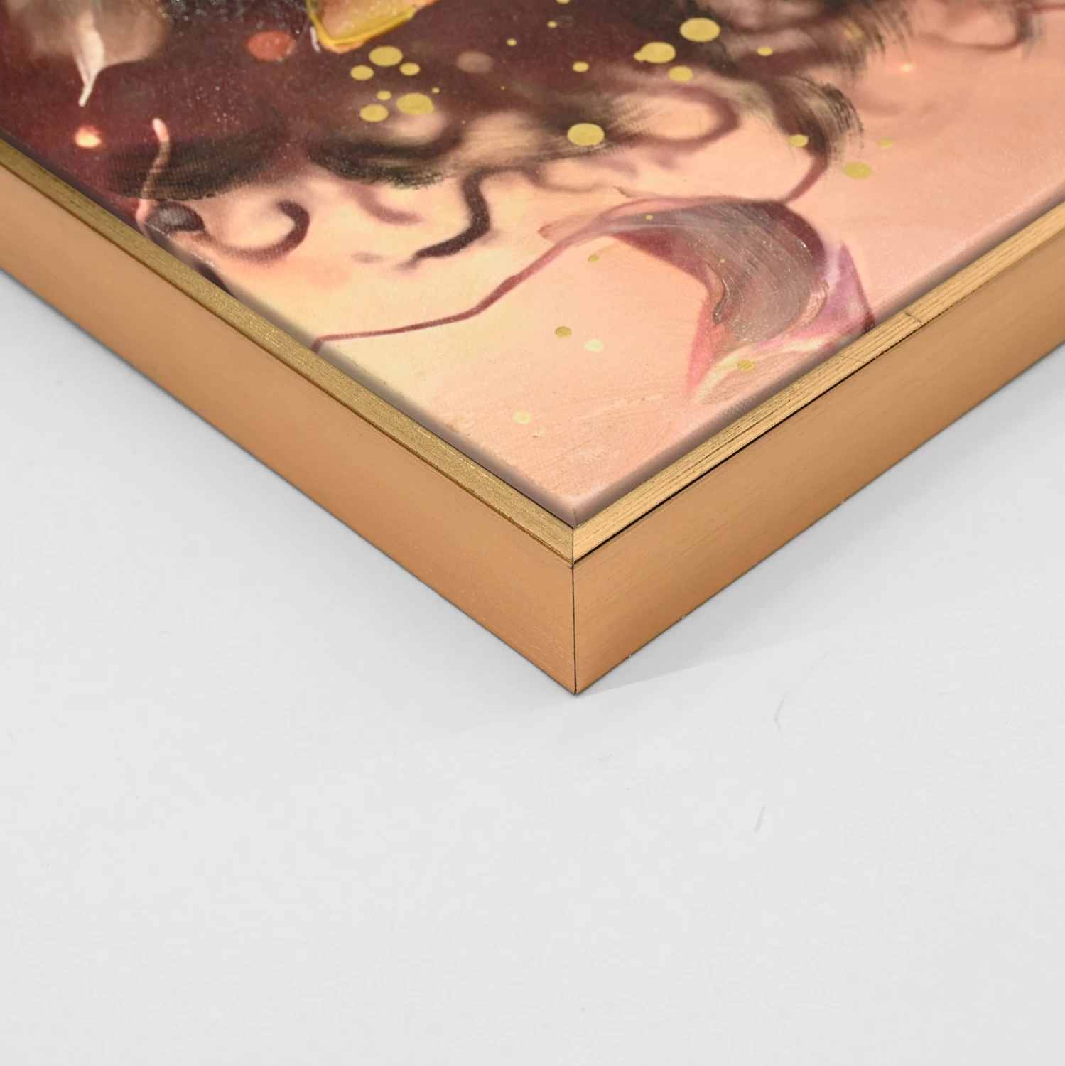 Pikturë muri FH4569, ngjyrë bezhë, kornizë PS, kanavacë e printuar, fytyra e gruas me syze, 82x4,5x82H cm