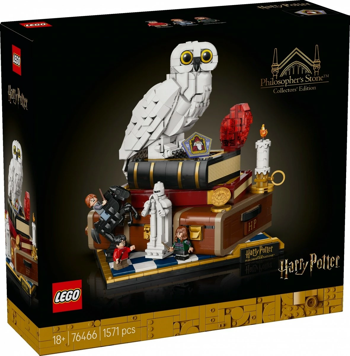 Blloqe ndërtimi LEGO Harry Potter 76466 Philosopher's Stone Collector's Edition, 1571 pjesë, set ekstra i madh