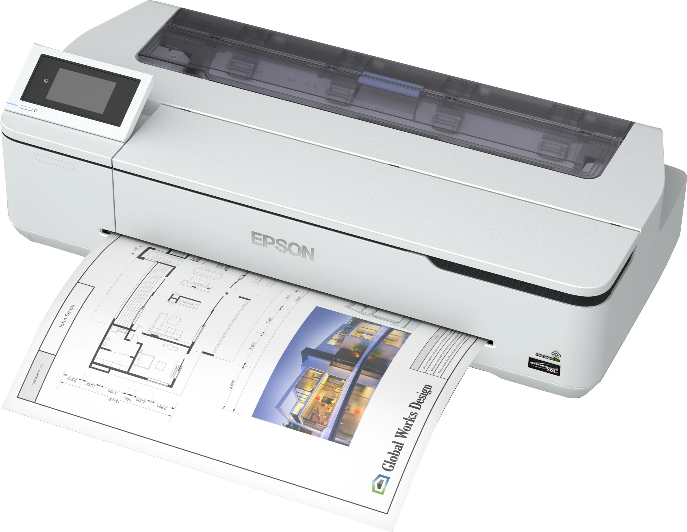 Printer Epson SureColor SC-T2100, Inkjet, 2400x1200 DPI, A1, Wi-Fi, Ethernet, i bardhë