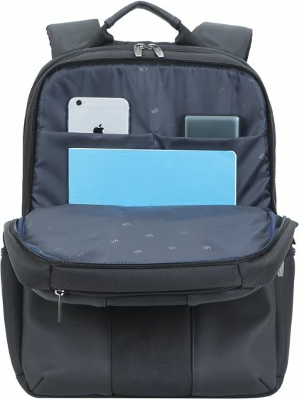 çantë shpine për laptop RivaCase 8165, 15.6\", poliester, e zezë