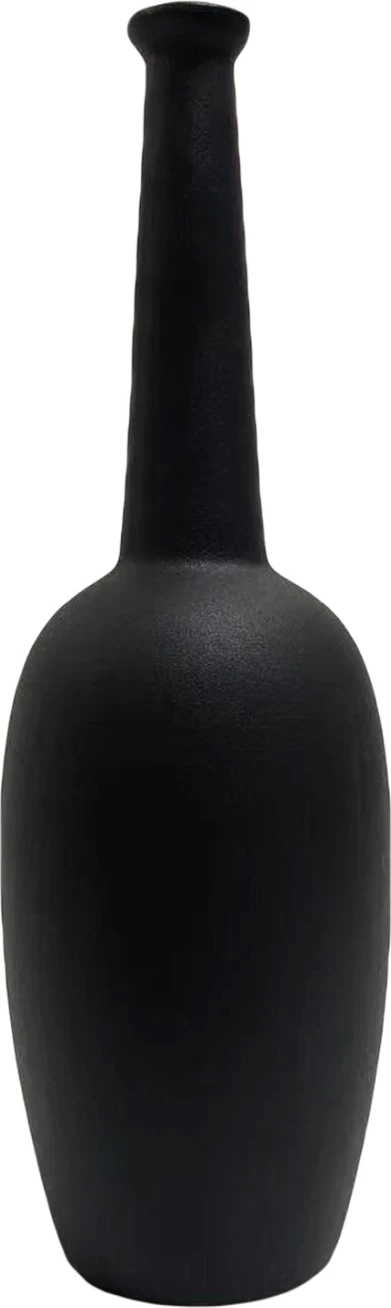 Dekor tavoline qeramike ELENDIL FH4591.02, ngjyrë e zezë mat, Φ13x40Hcm