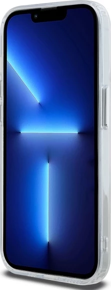 Mbështjellës Karl Lagerfeld IML Metal Choupette Head MagSafe për iPhone 13/13 Pro, Bardhë