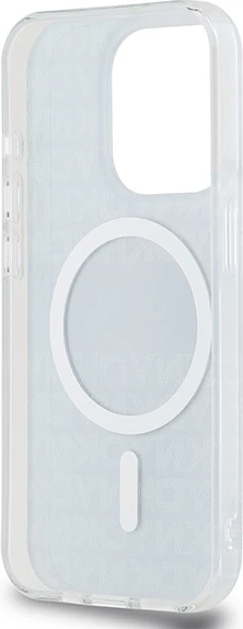 Mbështjellës DKNY IML Mono & Stripe MagSafe për iPhone 14 Pro Max, zi